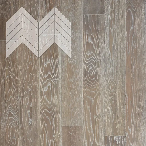 ДУБ РУСТИК СОСТАРЕННЫЙ ВЫБЕЛЕННЫЙ ИНЖЕНЕРНАЯ ДОСКА LAB ARTE ФРАНЦУЗСКАЯ ЁЛКА CHEVRON для пола